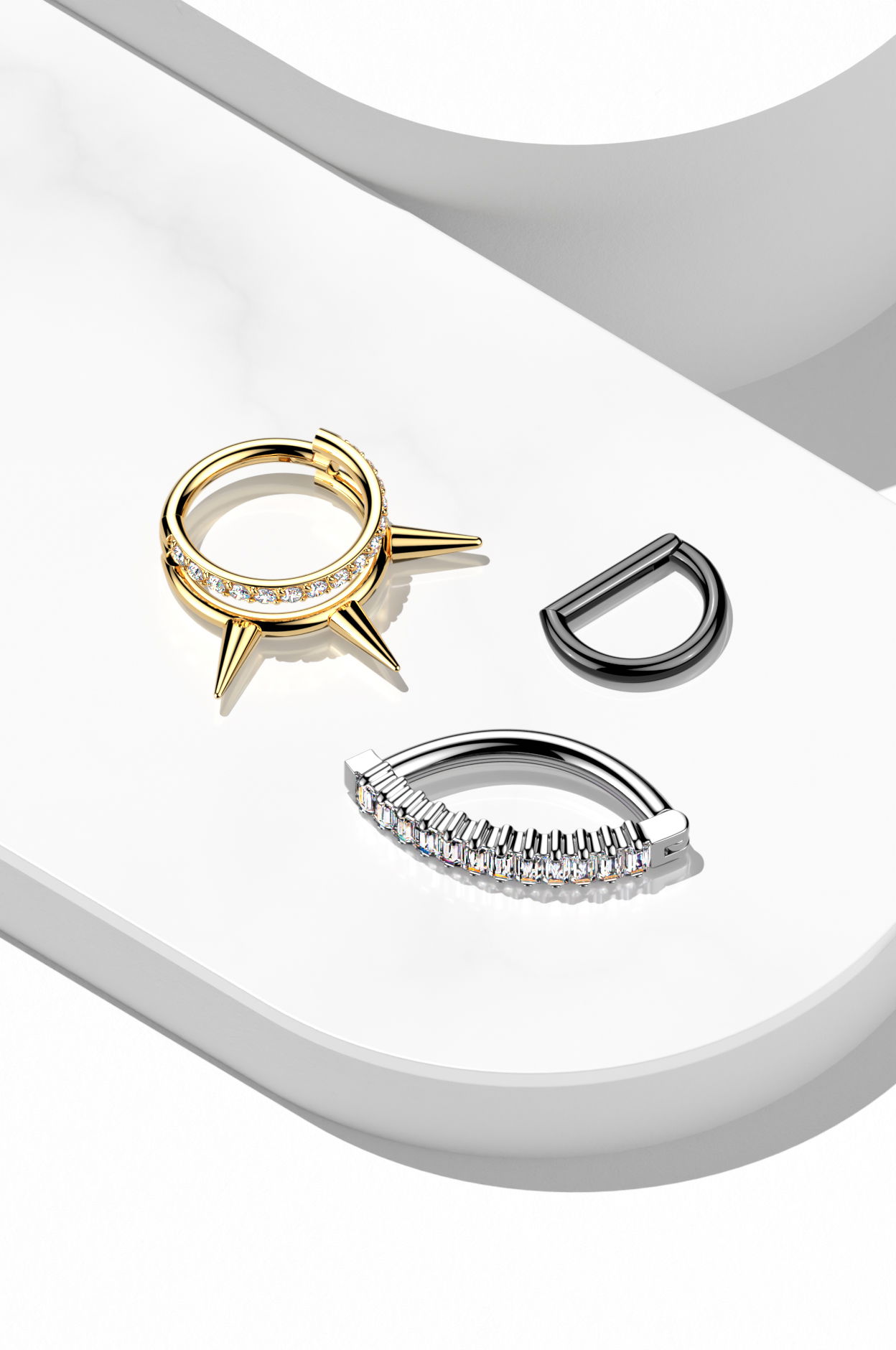 Clickers and Hinged Hoops Jewelry
